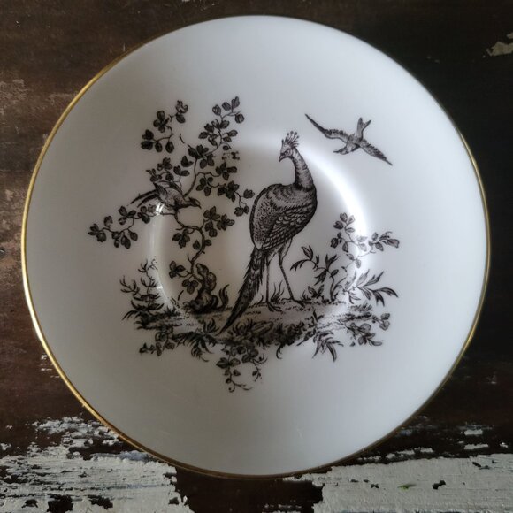 Vintage Royal Worcester Fine Bone China England Pheasant Demitasse Cup & Saucer - Picture 9 of 11